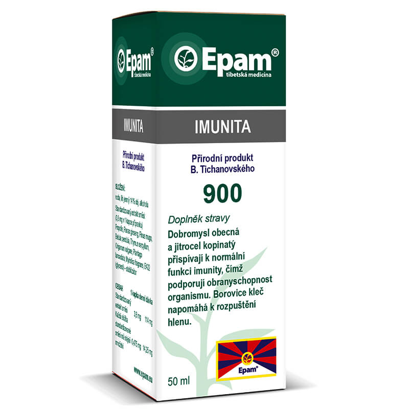 Epam 900 – Imunita Lahvička Epam 900 Imunita, 50 ml, extra silný bylinný výluh pro intenzivní podporu imunity.