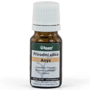 Anýz Lahvička 100% přírodní silice Anýz Epam, 10 ml, vhodná při nachlazení, kašli a zažívacích potížích.