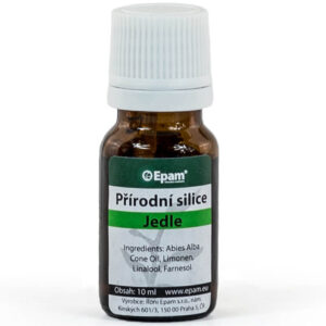 Jedle Lahvička 100% přírodní silice Jedle Epam, 10 ml, lesní vůně pro posílení imunity, dýchacích cest a při únavě.