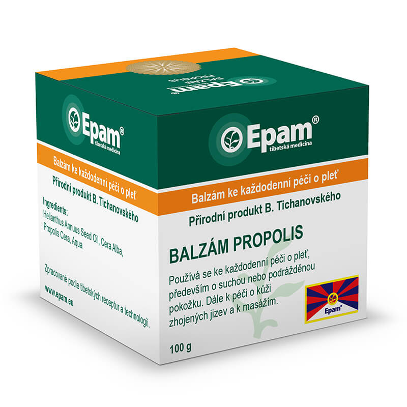 Balzám Propolisový Kelímek Balzám Propolisový EPAM, 100 g, regenerační mast s propolisem pro hojení a výživu pokožky.